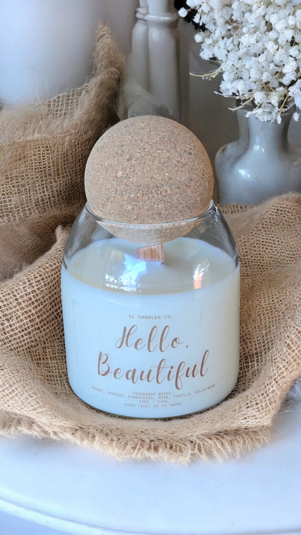 Hello Beautiful Scented Candle