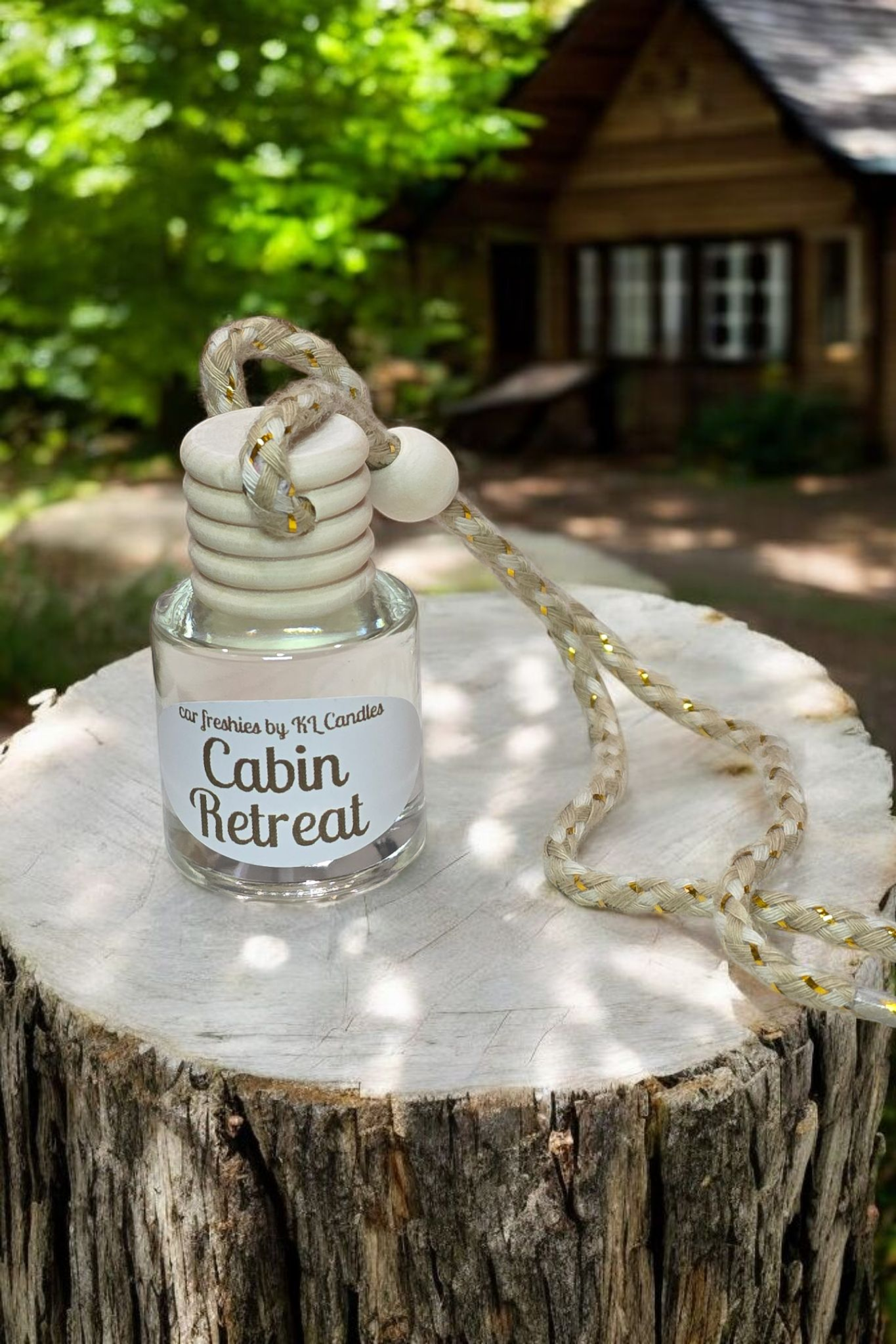 Cabin Retreat Scented Car Freshie
