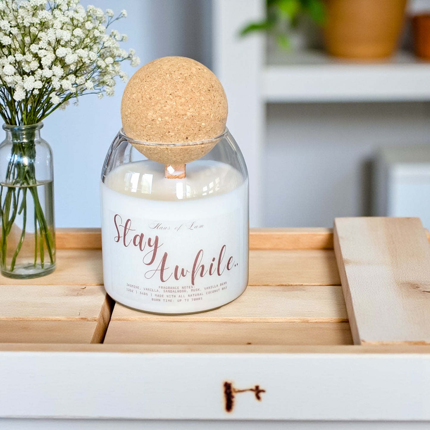 Stay Awhile.. Candle