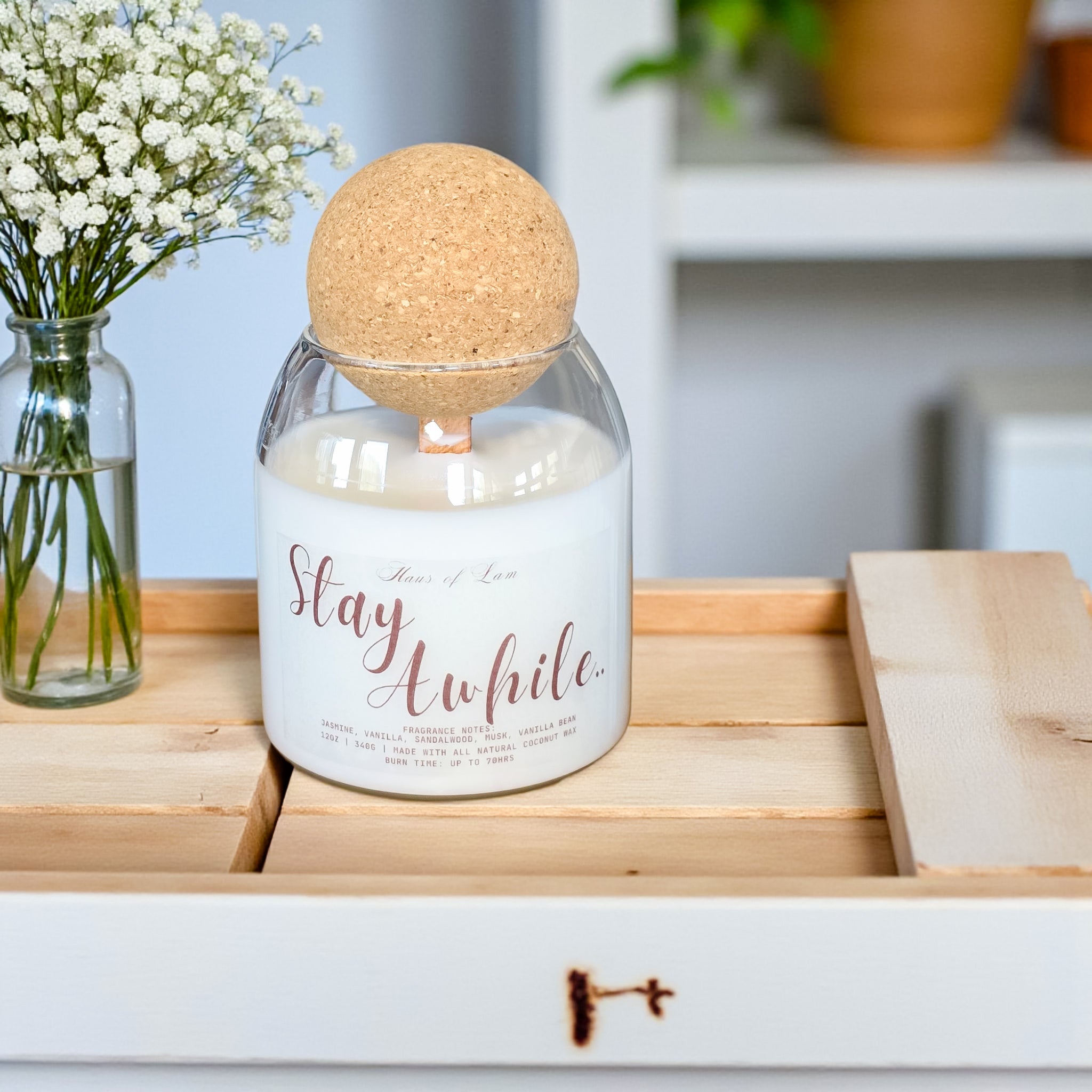 Stay Awhile.. Candle