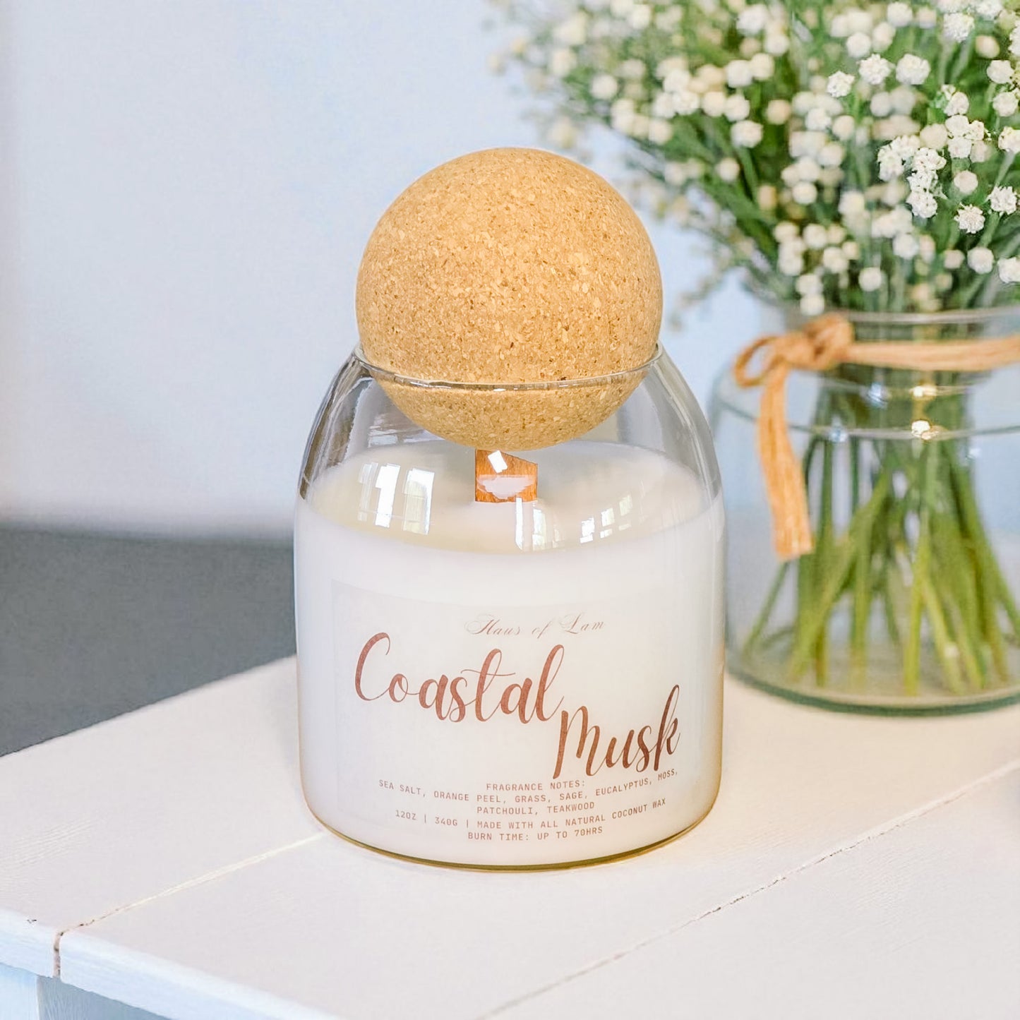 Coastal Musk Scented Candle