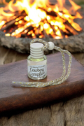 Cowboy Campfire Scented Car Freshie