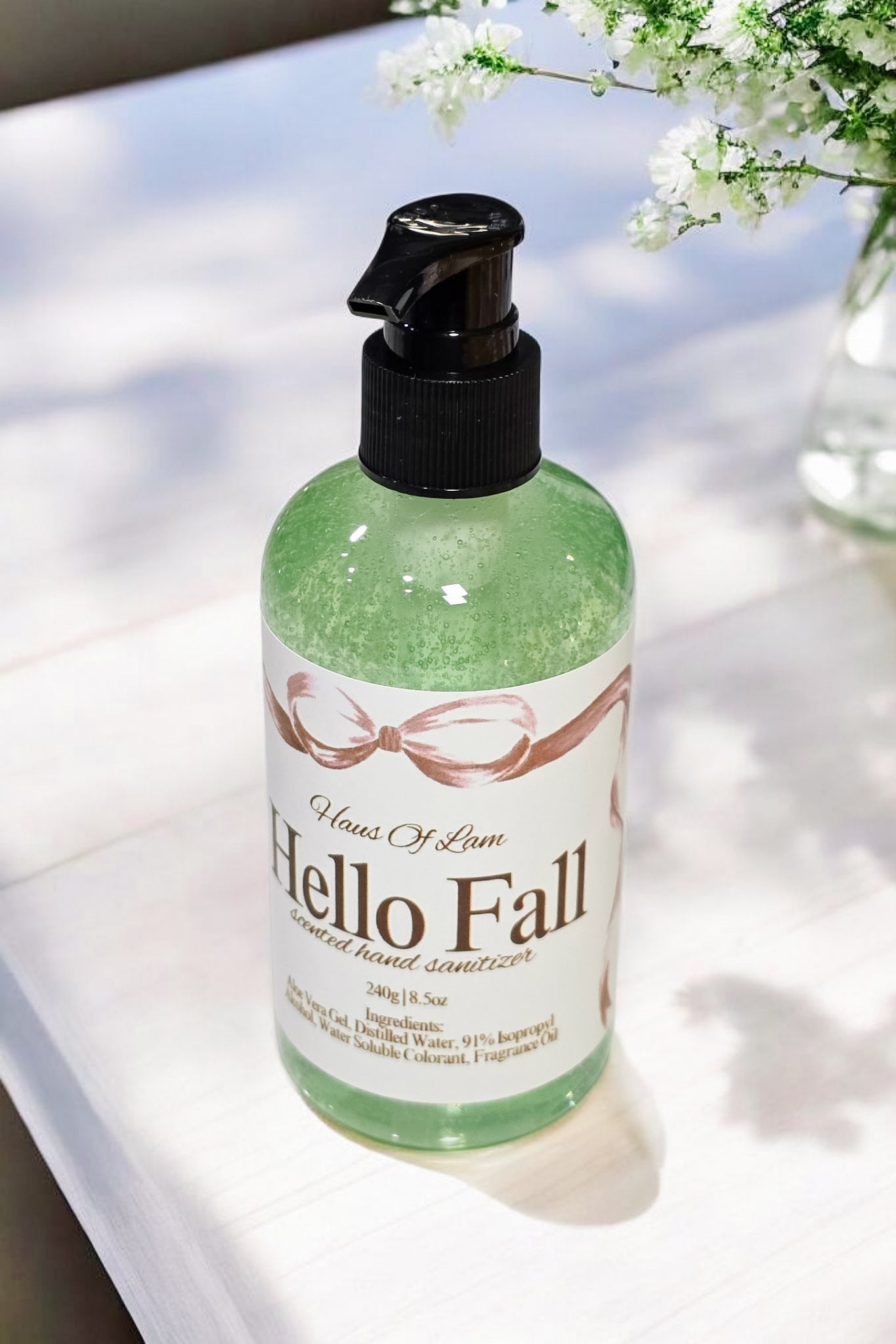 8oz Hello Fall Hand Sanitizer – Haus Of Lam