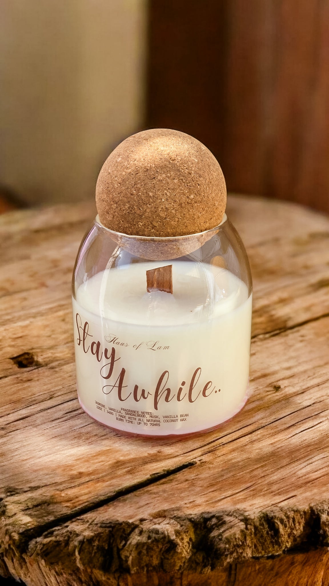 Stay Awhile.. Candle