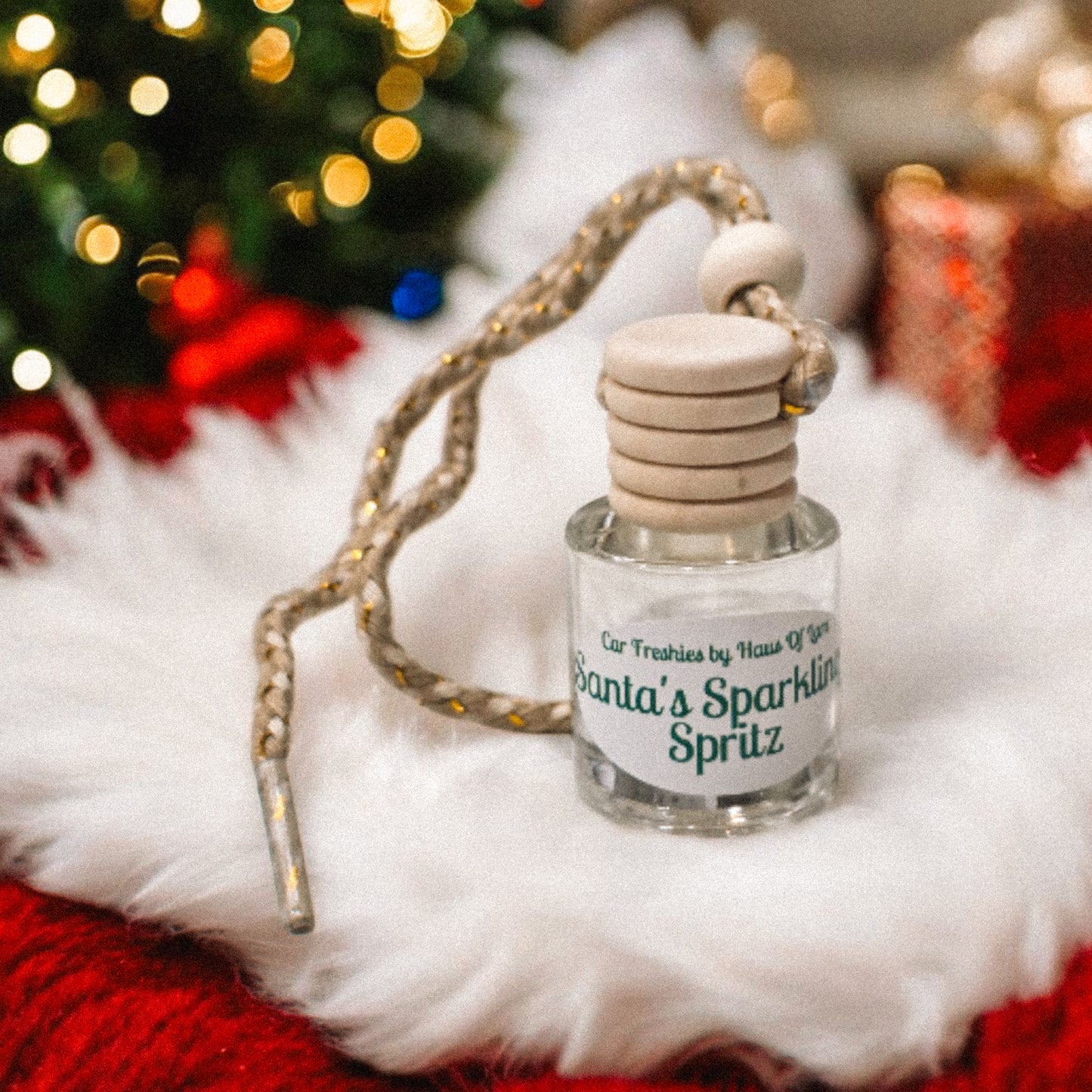Santa's Sparkling Spritz Car Freshie