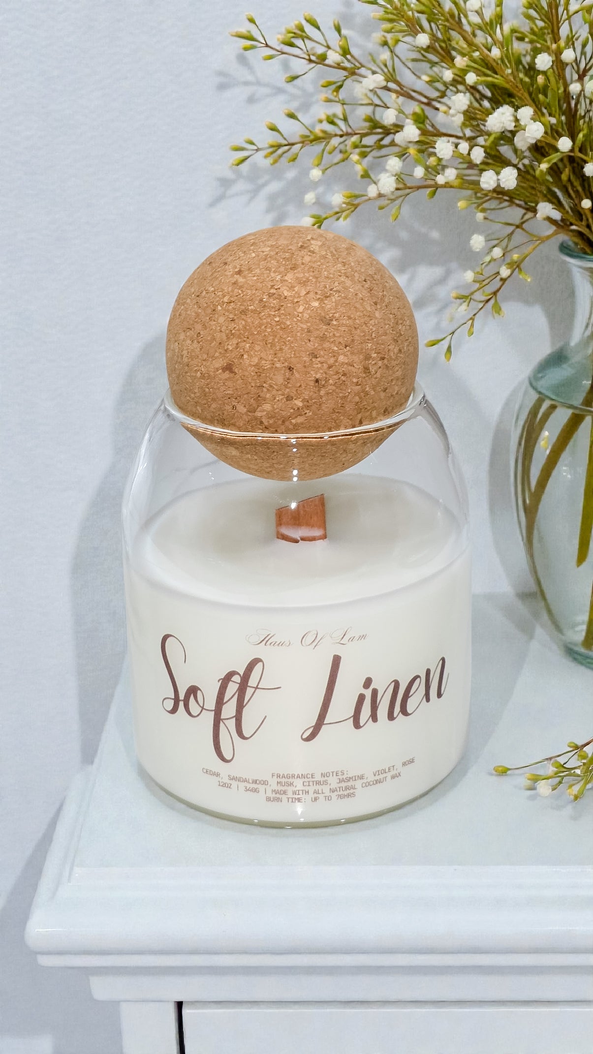 Soft Linen Scented Candle