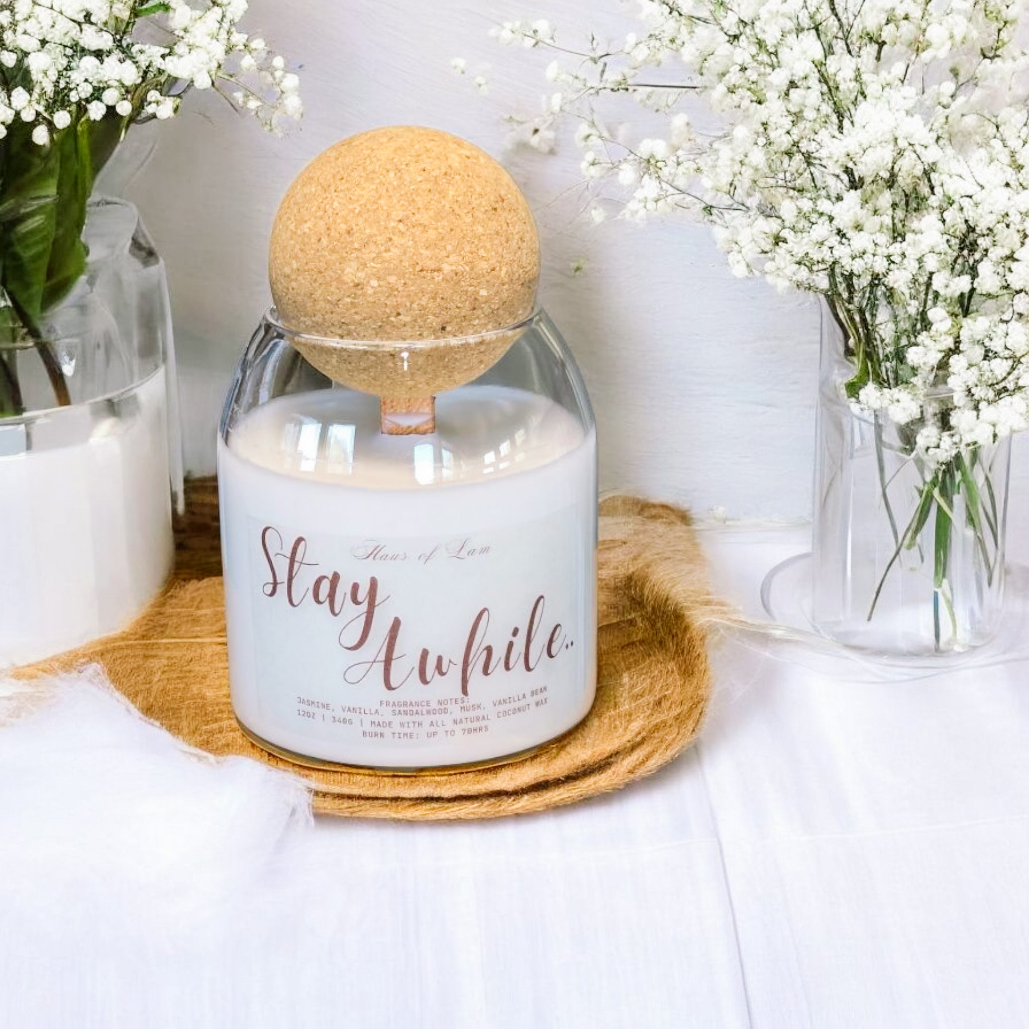 Stay Awhile.. Candle